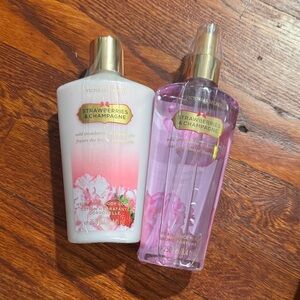 Victoria's Secret Strawberries & Champagne Body Lotion and Mist